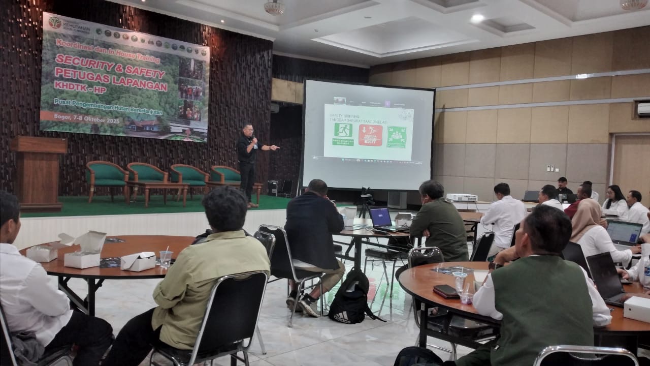P2HB Selenggarakan Koordinasi dan In-House Training Security & Safety bagi Petugas Lapangan KHDTK dan Hutan Penelitian